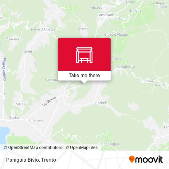 Panigaia Bivio map