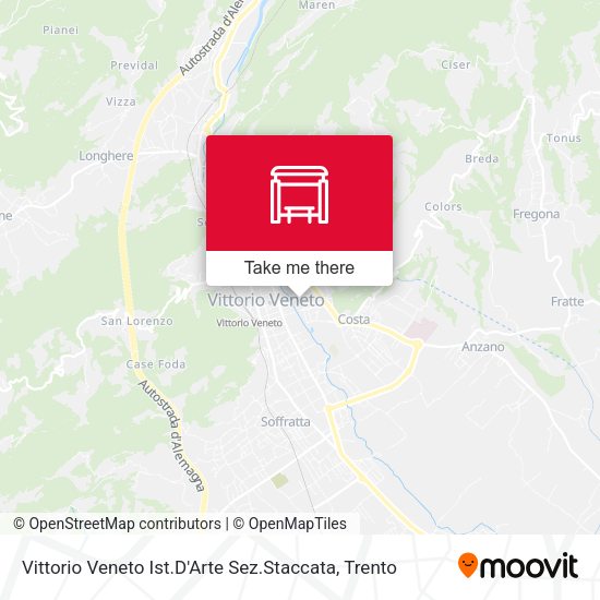 Vittorio Veneto Ist.D'Arte Sez.Staccata map
