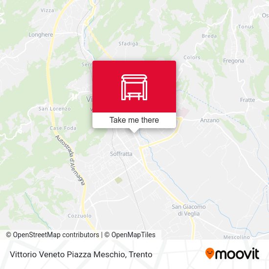 Vittorio Veneto Piazza Meschio map