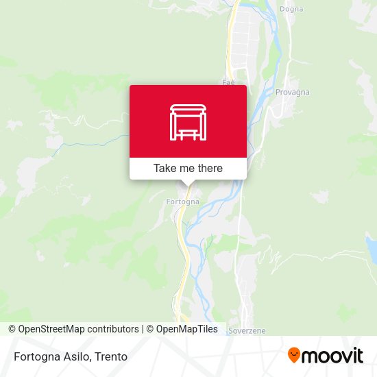 Fortogna Asilo map