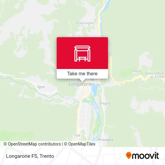 Longarone Station map