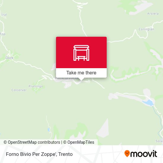 Forno Bivio Per Zoppe' map