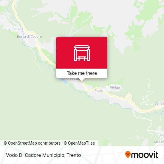 Vodo Di Cadore Municipio map