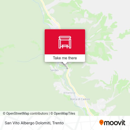 San Vito Albergo Dolomiti map
