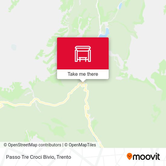 Passo Tre Croci Bivio map
