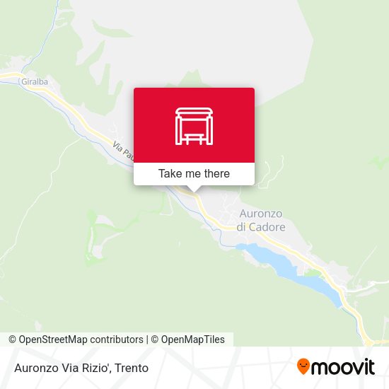 Auronzo Via Rizio' map