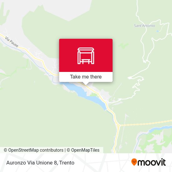 Auronzo Via Unione 8 map