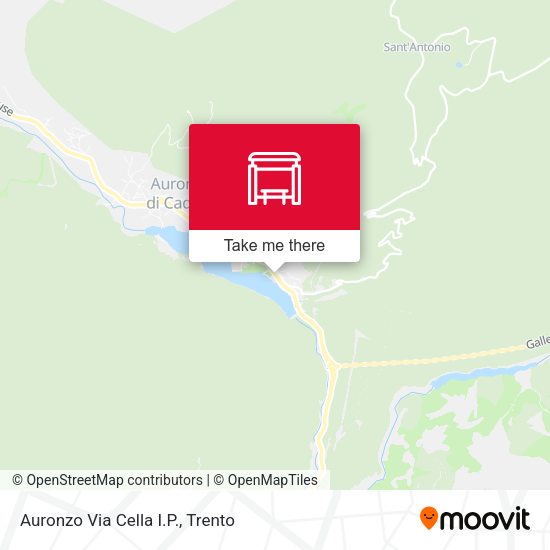 Auronzo Via Cella I.P. map