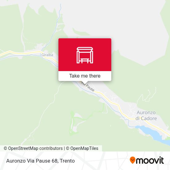 Auronzo Via Pause 68 map