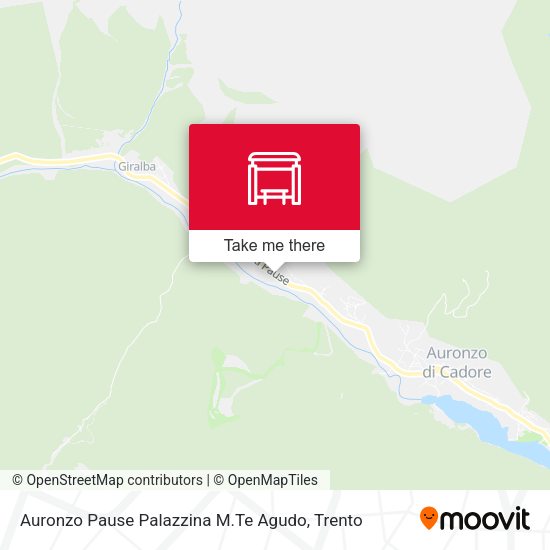 Auronzo Pause Palazzina M.Te Agudo map