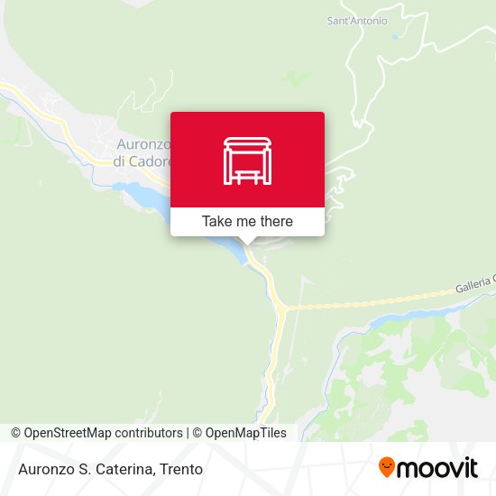 Auronzo S. Caterina map