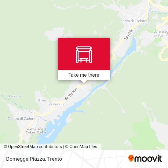 Domegge Piazza map