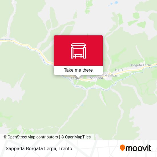 Sappada Borgata Lerpa map