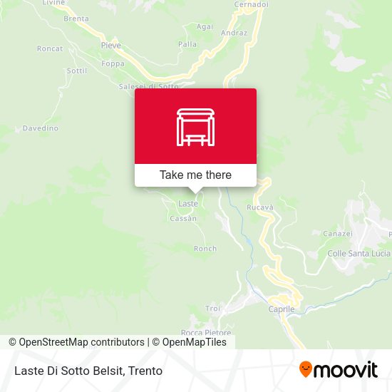 Laste Di Sotto Belsit map