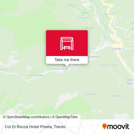 Col Di Rocca Hotel Pineta map