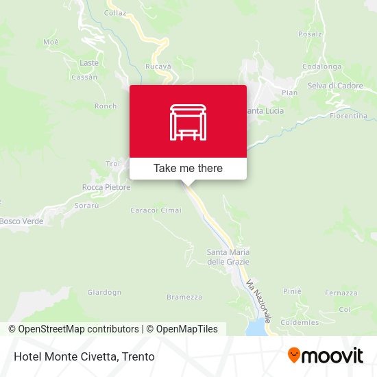 Hotel Monte Civetta map