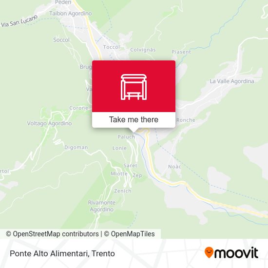 Ponte Alto Alimentari map