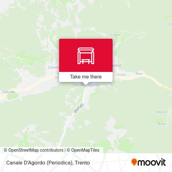 Canale D'Agordo (Periodica) map