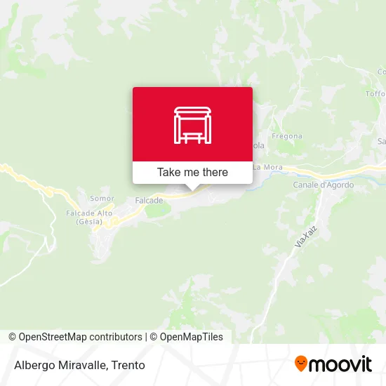 Albergo Miravalle map