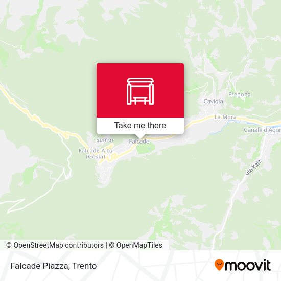 Falcade Piazza map