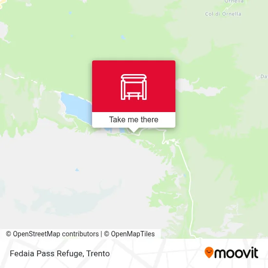 Fedaia Pass Refuge map