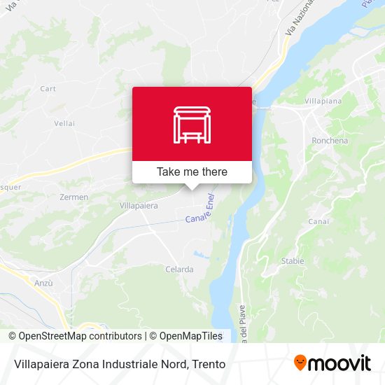 Villapaiera Zona Industriale Nord map