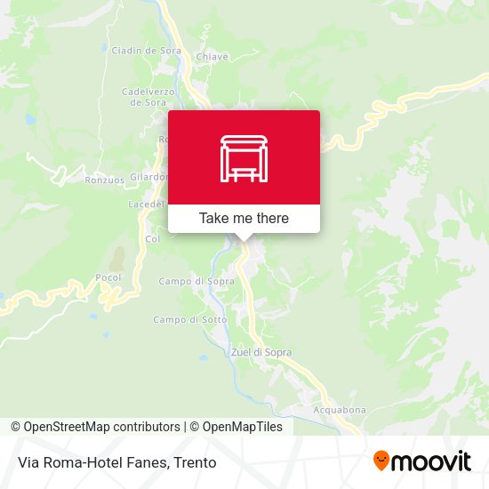 Via Roma-Hotel Fanes map