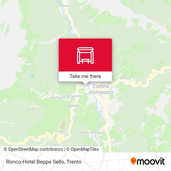 Ronco-Hotel Beppe Sello map