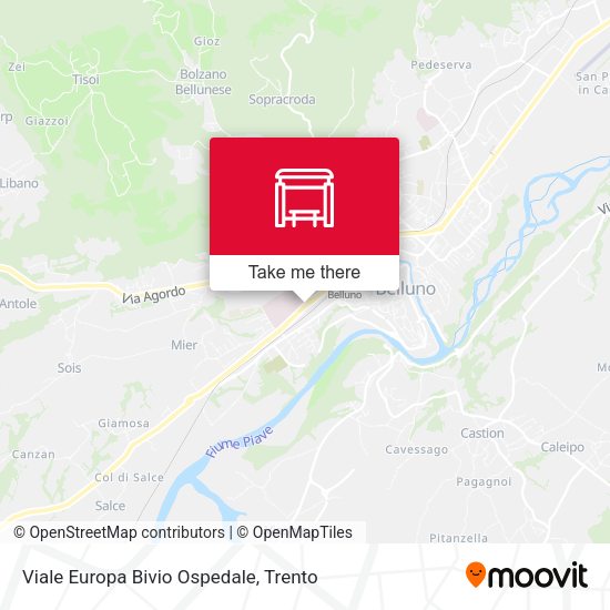 Viale Europa Bivio Ospedale map