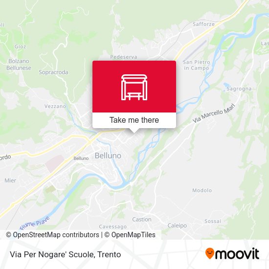 Via Per Nogare' Scuole map