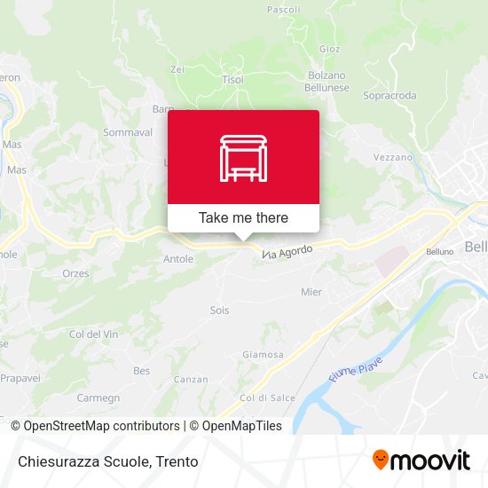 Chiesurazza Scuole map