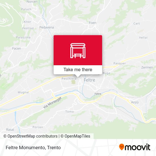 Feltre Monumento map