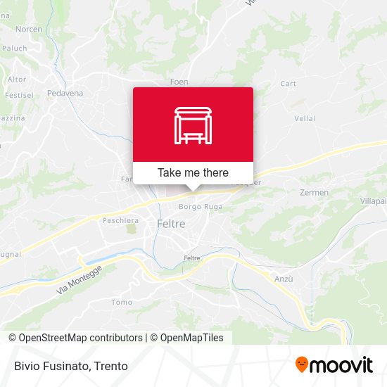 Bivio Fusinato map