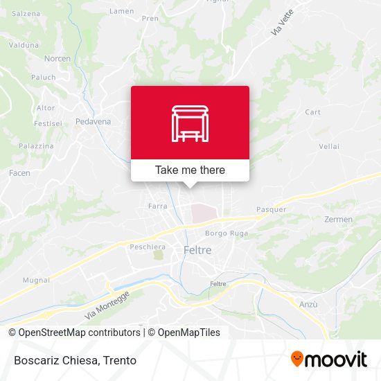 Boscariz Chiesa map