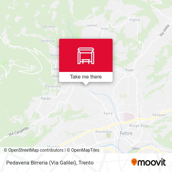 Pedavena Birreria (Via Galilei) map