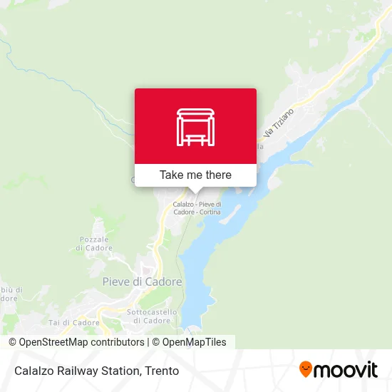 Calalzo Railway Station map