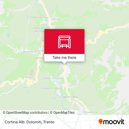 Cortina Alb. Dolomiti map