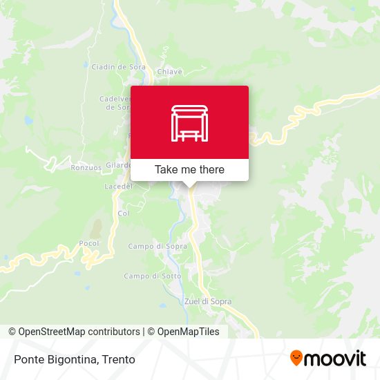 Ponte Bigontina map