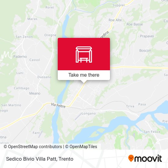 Sedico Bivio Villa Patt map