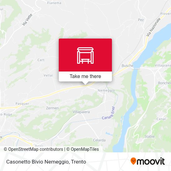 Casonetto Bivio Nemeggio map
