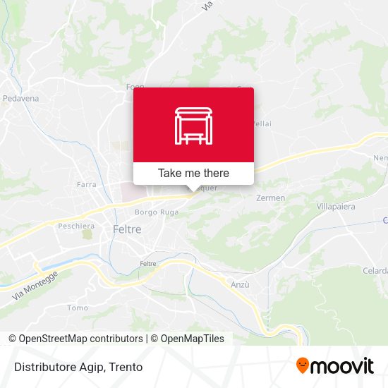 Distributore Agip map