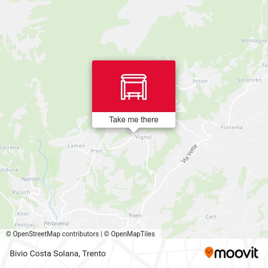 Bivio Costa Solana map