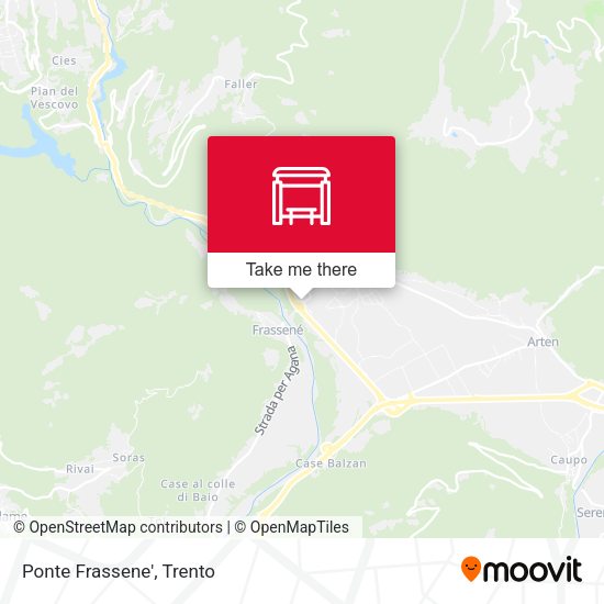 Ponte Frassene' map