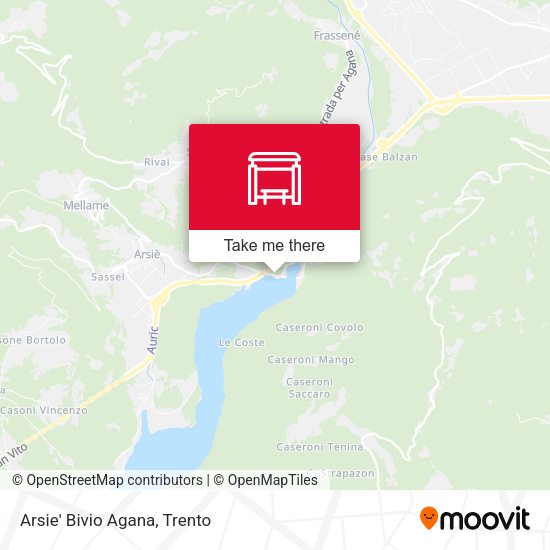 Arsie' Bivio Agana map