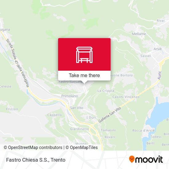 Fastro Chiesa S.S. map