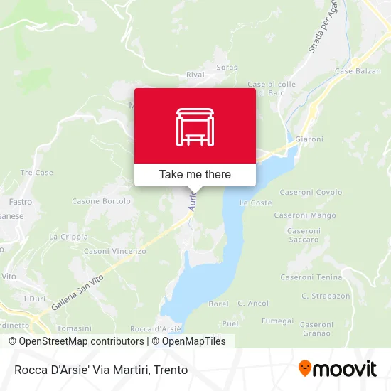 Rocca D'Arsie Martyrs Street map