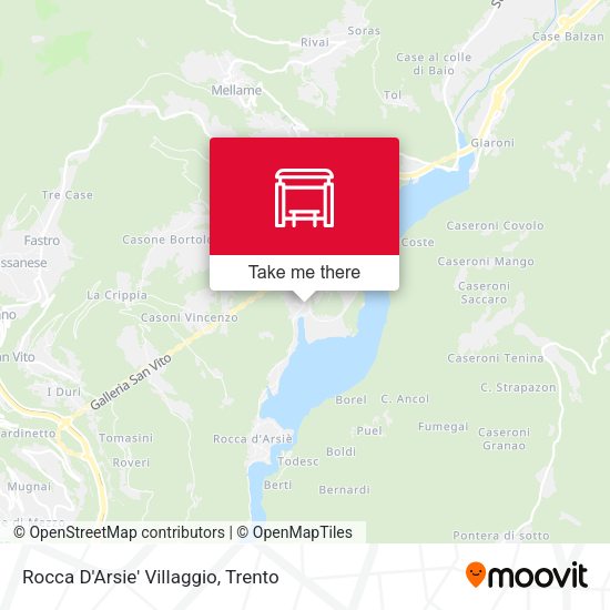Rocca D'Arsie' Villaggio map