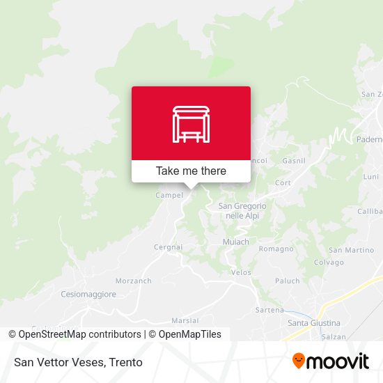 San Vettor Veses map
