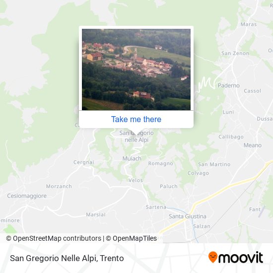 San Gregorio Nelle Alpi map