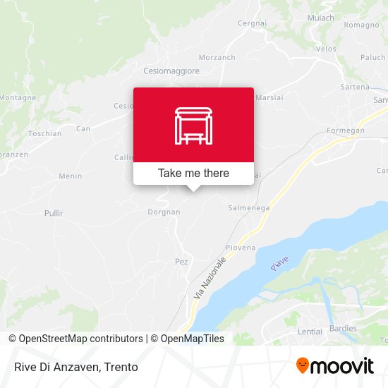 Rive Di Anzaven map